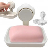 Nástenná kúpeľňová miska na mydlo s prísavkou