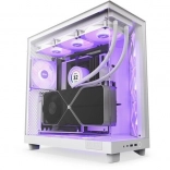 počítačová skriňa NZXT H6 Flow RGB, biela
