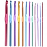 Sada kovových háčikovacích ihiel 12 ks