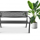 Záhradná lavička s operadlom na terasu a balkón