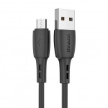 Kábel USB k Micro USB Vipfan Racing X05, 3A, 1m, čierny