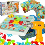 Kreatívna stavebnica s vŕtačkou v kufríku, 261 dielov