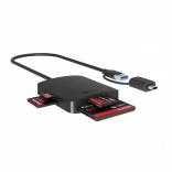 Čítačka kariet 4v1 USB Type-C + A