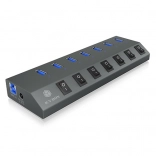 IB-HUB1701-C3 7x USB Type-A, vypínač pre každý port USB