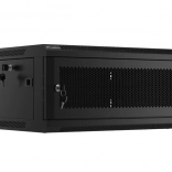 Nástenná skriňa 19 palcov 4U 600x450 perforované dvere čierna