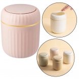 Mini kôš na odpadky s výklopným vekom, ružový