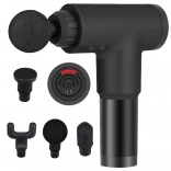 Masážna pištoľ na hlbokú svalovú masáž, 6 rýchlostí a 4 nadstavce