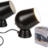 Kovová stolná lampa čierna