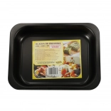 Obdĺžnikový plech na pečenie 29 × 22 × 6 cm, čierny nepriľnavý