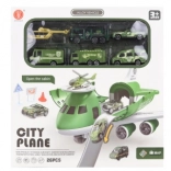 Lietadlo s rozkladacou garážou a vojenskými autíčkami