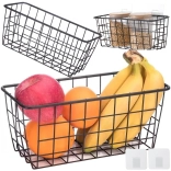 Závesný kovový kôš – kuchynský a kúpeľňový organizér, čierny