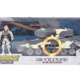 Vojenská sada s tankom na batérie so zvukmi a svetlami