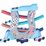 Autodráha s rampami a 4 mini autami