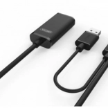 Aktívny predlžovací kábel USB 2.0 10 m UNITEK čierny