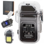 Plazmový zapaľovač s LED svietidlom, USB nabíjateľný, vodoodolný