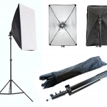 Prenosná fotografická sada so softboxom 60 × 40 cm a statívom
