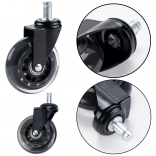 Gumené koliesko pre stoličku transparentné tiché