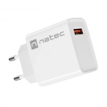 sieťová nabíjačka NATEC Ribera 1× USB‑A 18 W biela