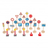 Small Foot dopravné značky, sada 25 dielov