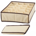 Organizér na spodnú bielizeň a ponožky béžový s 20 priehradkami