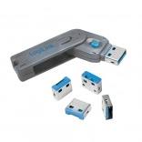 Blokátor portov USB LOGILINK s kľúčom – sada 4 ks
