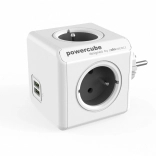 Rozbočovač zásuviek PowerCube Original USB, sivý