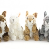 Plyšový sediaci zajačik 20 cm