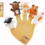 Prstové maňušky domáce zvieratká z farmy 5 ks