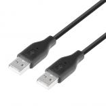 Kábel USB AM-AM 1,8m čierny