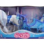 Kôň s modrým kočiarom