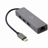 USB hub 3× USB 3.0 s gigabitovou sieťovou kartou