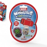 Wooblies Turbo Booster magnetické figúrky MARVEL 4 cm – balíček s vystreľovačom