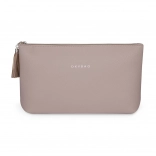 Cestovná kozmetická taška Elegance Maxi mocca (koženka), 30 × 19 × 8 cm