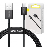 Baseus Superior kábel USB na micro USB 1 m, 2 A, čierny