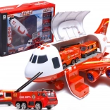 Hasičské nákladné lietadlo s autíčkami