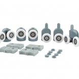 Kolieska pre sprchové kabíny - sada 8 ks