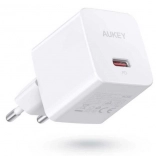 Aukey mini sieťová nabíjačka USB‑C 20 W s Power Delivery, biela