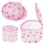 Sieťové pracie vrecko na spodnú bielizeň s motívom jahôd