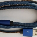 Kábel USB 8 pin Premium Džínsový 2 m