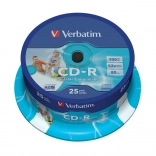 CD-R Verbatim 52x 700MB 25 ks Potlačiteľné