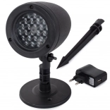 LED vianočný projektor – vodoodolný vonkajší reflektor s hviezdami