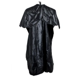 Univerzálny kadernícky plášť pre farbenie a strihanie vlasov čierna