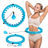 Masážny smart hula hoop s nastaviteľným priemerom na fitness