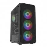 počítačová skriňa FURY Shobo SH4F RGB midi tower s tvrdeným sklom, čierna
