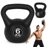 Kettlebell 6 kg MODERNHOME – plastový kettlebell na silu a kondíciu