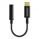 Adaptér Choetech AUX003 Adaptér USB‑C na 3,5 mm audio jack (čierny)