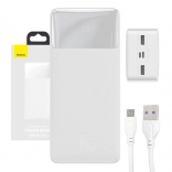 powerbanka Baseus Bipow 30000 mAh, 15 W, biela