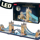 Svetiace 3D puzzle Tower Bridge - 222 dielikov