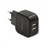 Sieťová nabíjačka Qoltec 17W 2xUSB