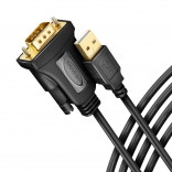Adaptér USB 2.0 na RS-232 so sériovým portom, 1,5m kábel, čip FTDI